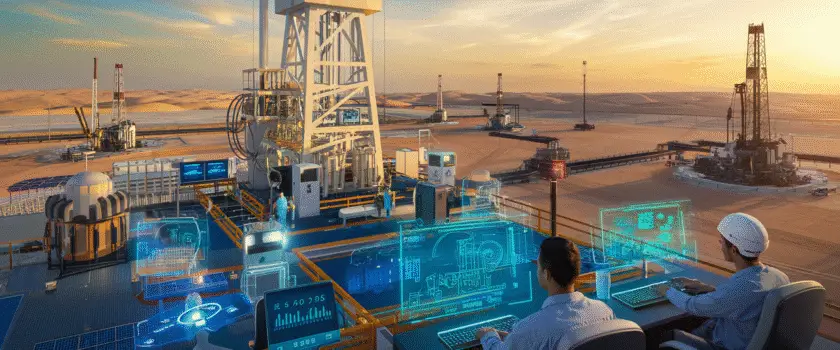 How Oil, Water and Gas Wells function in the Middle East Oil industry using the latest technology